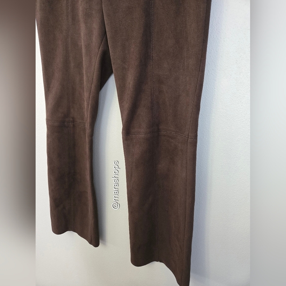 Ann Mashburn Faye Brown Suede Pants - Picture 4 of 7